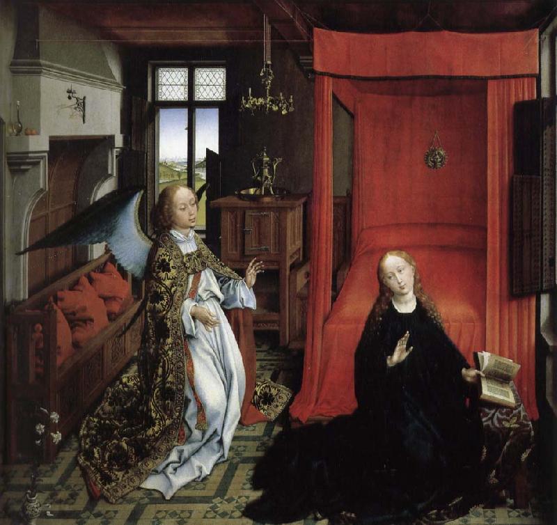 Rogier van der Weyden Angel messenger Sweden oil painting art